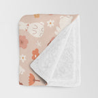 Cute bunny illustration Throw Blanket Gallery Image 3