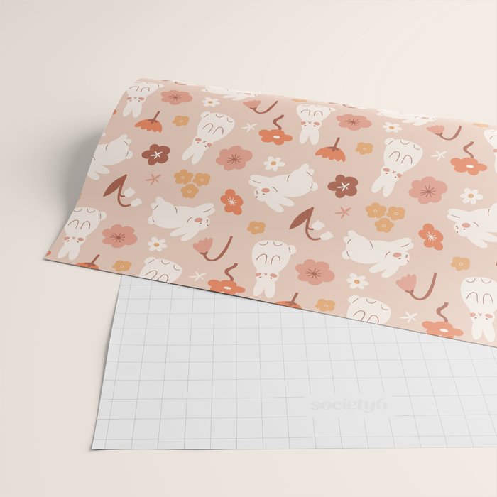 Cute bunny illustration Wrapping Paper Gallery Image 2