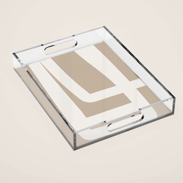 Neutral Abstract 5A Acrylic Tray Gallery Image 1