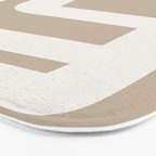 Neutral Abstract 5A Bath Mat Gallery Image 3