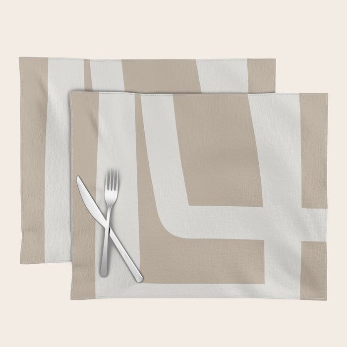 Neutral Abstract 5A Placemat Gallery Image 1