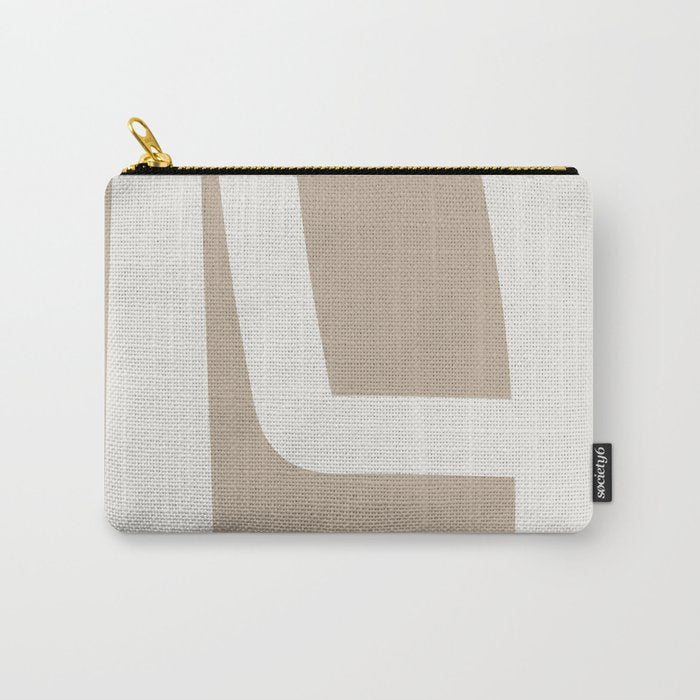 Neutral Abstract 5A Carry All Pouch Gallery Image 1