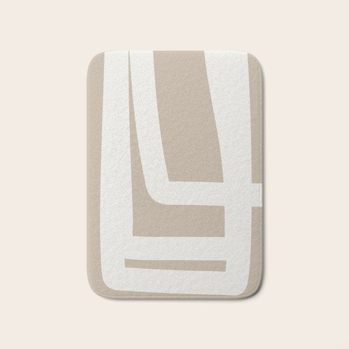 Neutral Abstract 5A Bath Mat Gallery Image 1