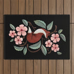 Fox in Cherry Blossoms Outdoor Rug Gallery Image 1