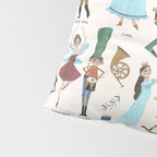 Festive Nutcracker holiday pattern Pillow Sham Gallery Image 4