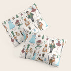 Festive Nutcracker holiday pattern Pillow Sham Gallery Image 3
