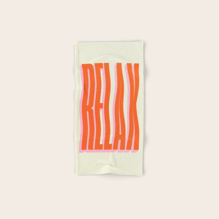 Relax: Wavy Edition Bath Towel Gallery Image 1