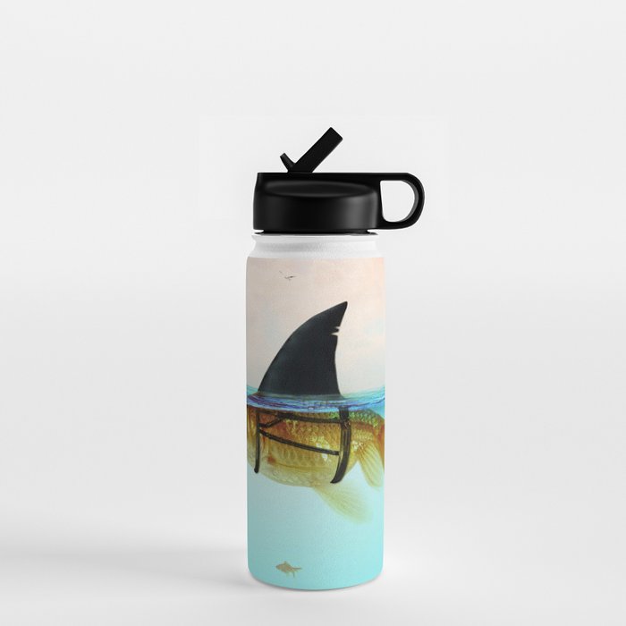 goldfish with a shark fin Water Bottle Gallery Image 1