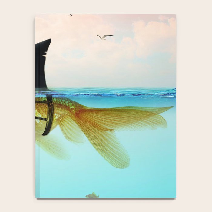 goldfish with a shark fin Notebook Gallery Image 4