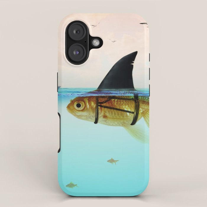 goldfish with a shark fin iPhone Case Gallery Image 1