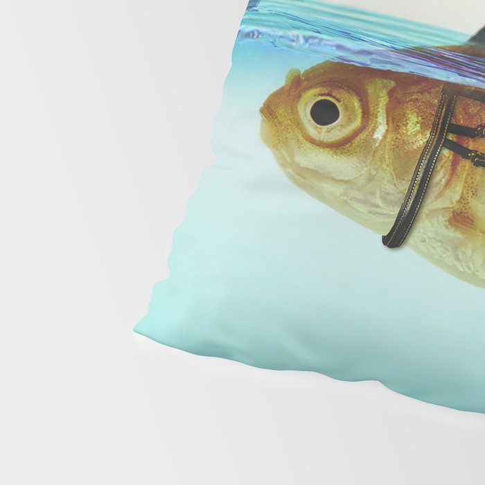 goldfish with a shark fin Pillow Sham Gallery Image 4