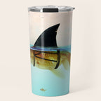 goldfish with a shark fin Travel Mug Gallery Image 1