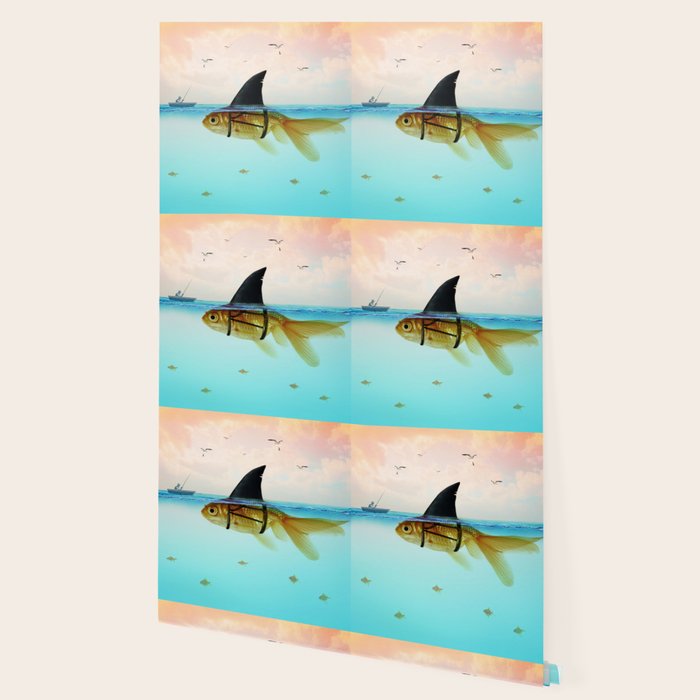 goldfish with a shark fin Wallpaper Gallery Image 2