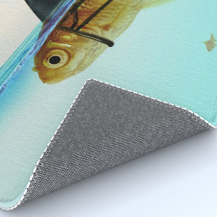 goldfish with a shark fin Rug Gallery Image 4