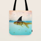 goldfish with a shark fin Tote Bag Gallery Image 1