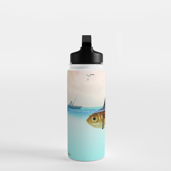 goldfish with a shark fin Water Bottle Gallery Image 3