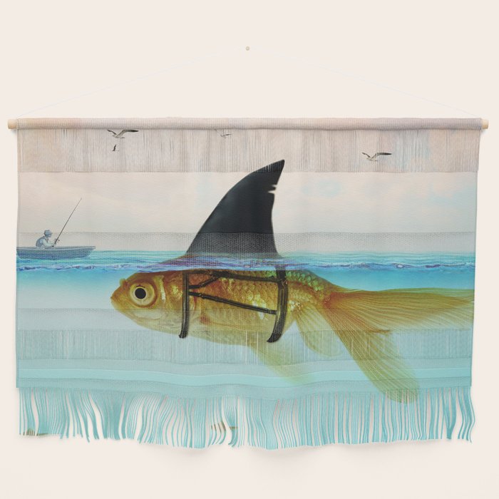 goldfish with a shark fin Wall Hanging Gallery Image 1