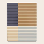 Color Block Line Abstract LIV Neutral Nautical Notebook Gallery Image 4