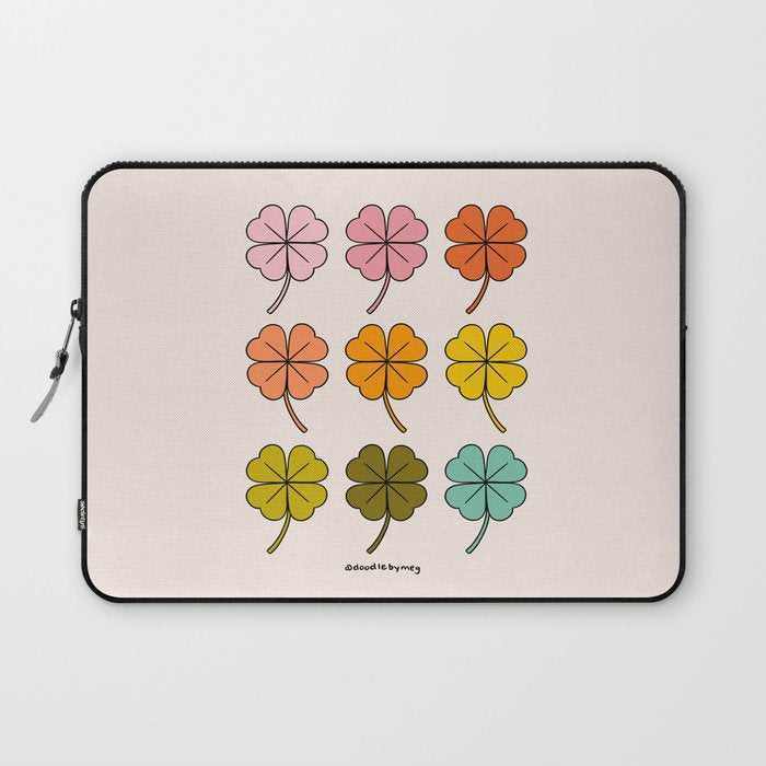 Rainbow Clovers Laptop Sleeve Gallery Image 1
