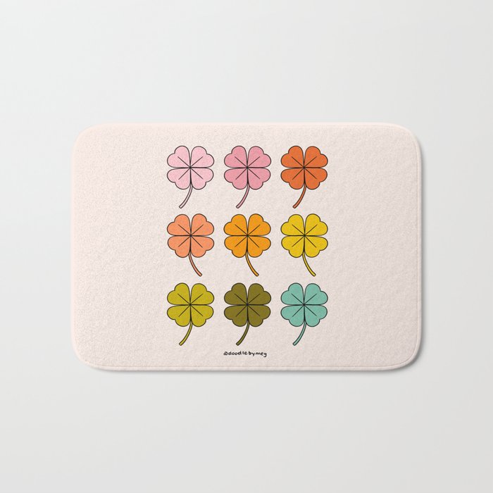 Rainbow Clovers Bath Mat Gallery Image 1