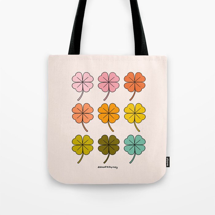 Rainbow Clovers Tote Bag Gallery Image 1