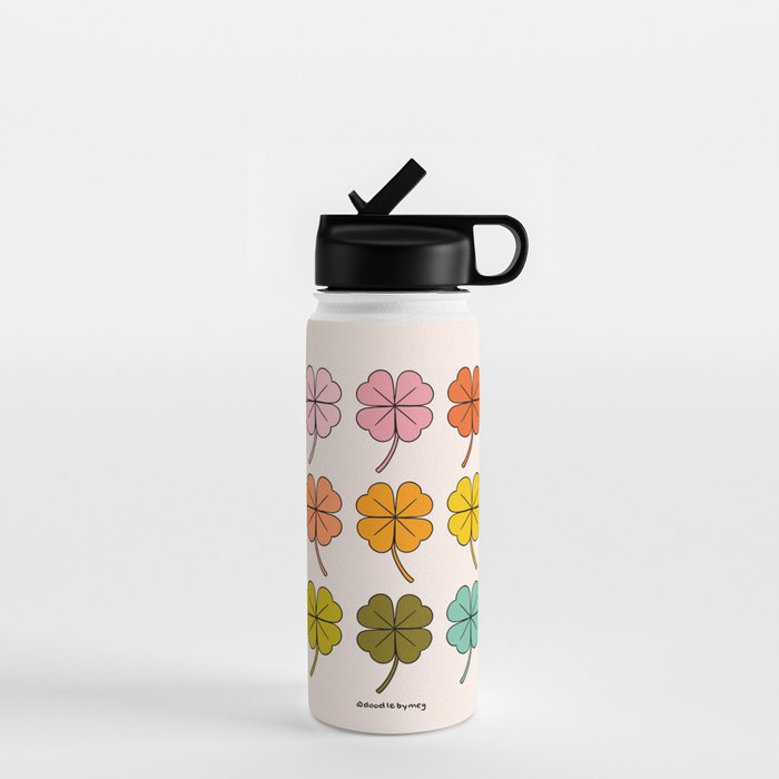 Rainbow Clovers Water Bottle Gallery Image 1