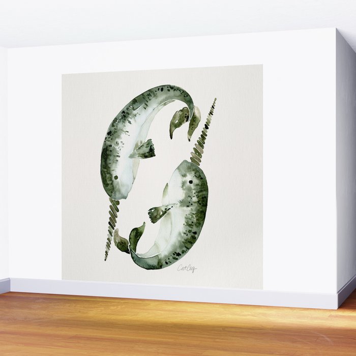 Narwhals Wall Mural Gallery Image 2