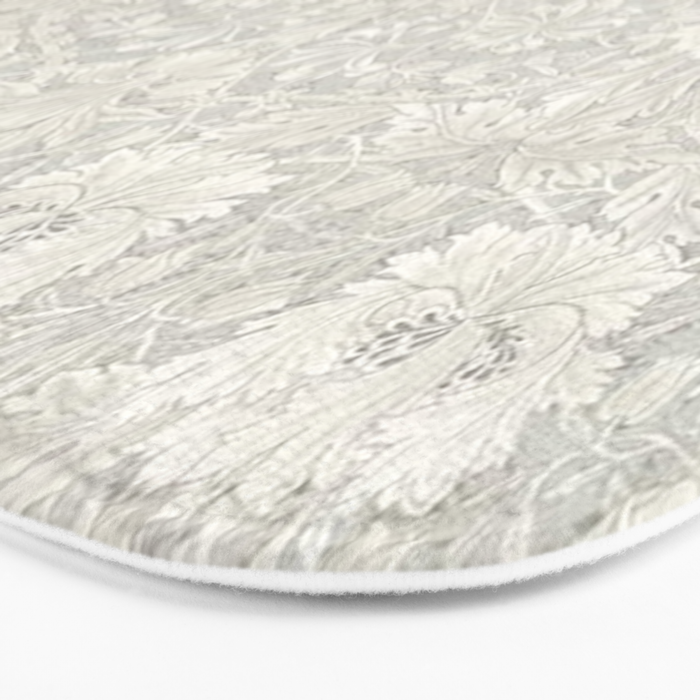 William Morris Honeysuckle & Tulip Light Grey Bath Mat Gallery Image 3