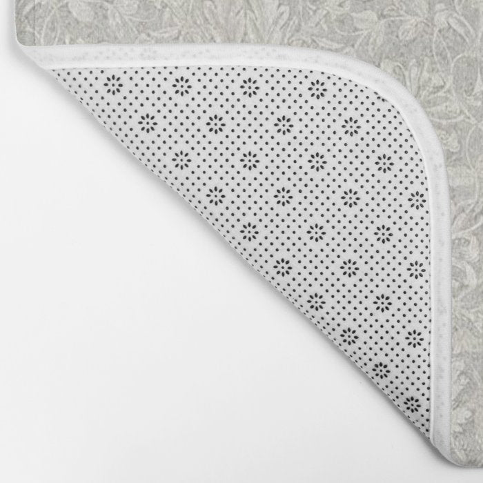 William Morris Honeysuckle & Tulip Light Grey Bath Mat Gallery Image 2