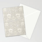 William Morris Honeysuckle & Tulip Light Grey Stationery Card Gallery Image 2