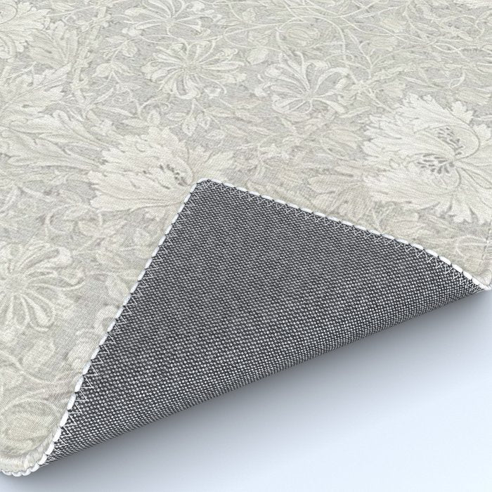 William Morris Honeysuckle & Tulip Light Grey Rug Gallery Image 4