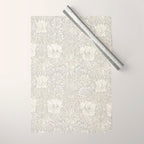 William Morris Honeysuckle & Tulip Light Grey Wrapping Paper Gallery Image 1