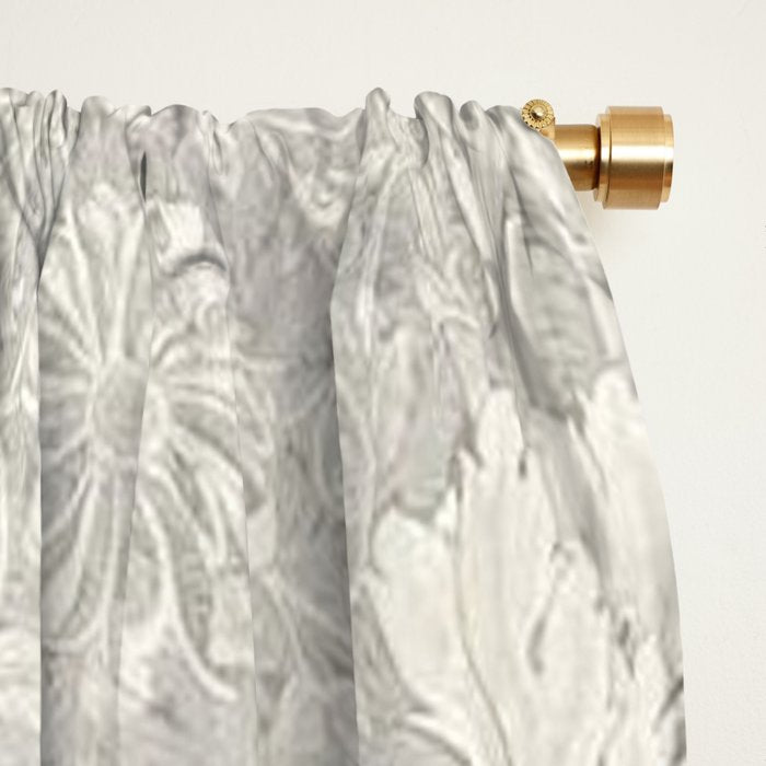 William Morris Honeysuckle & Tulip Light Grey Window Curtain Gallery Image 2