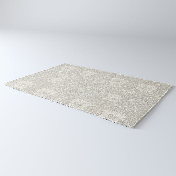 William Morris Honeysuckle & Tulip Light Grey Rug Gallery Image 3