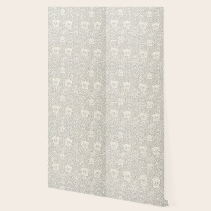 William Morris Honeysuckle & Tulip Light Grey Wallpaper Gallery Image 2
