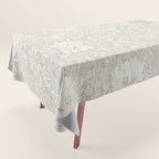 William Morris Honeysuckle & Tulip Light Grey Tablecloth Gallery Image 1