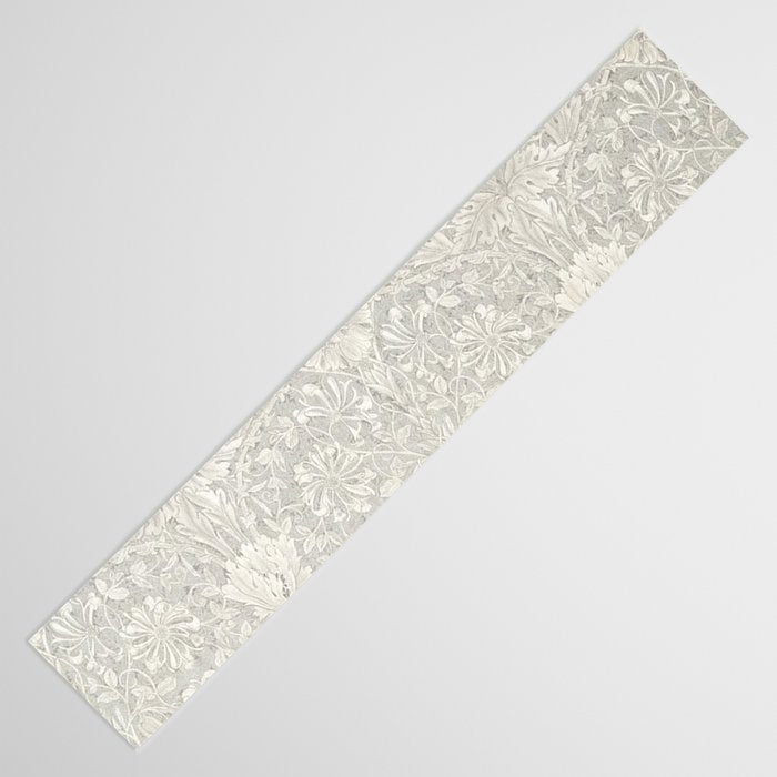 William Morris Honeysuckle & Tulip Light Grey Table Runner Gallery Image 3