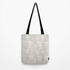 William Morris Honeysuckle & Tulip Light Grey Tote Bag Gallery Image 2