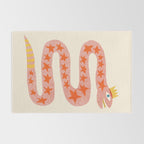Abstraction_LITTLE_KING_COBRA_SNAKE_CUTE_ADORABLE_POP_ART_0916A Rug Gallery Image 2
