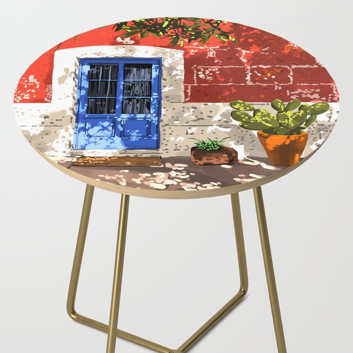Intentful Living | Summer Architecture Travel Positivity | Optimism Good Vibes Bohemian House Door Side Table Gallery Image 2