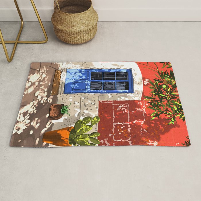 Intentful Living | Summer Architecture Travel Positivity | Optimism Good Vibes Bohemian House Door Rug Gallery Image 1