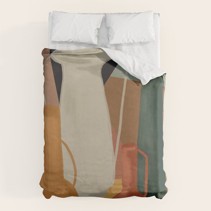 Abstract Art Vases 4 Duvet Cover Gallery Image 1