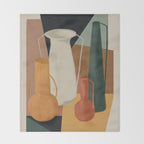 Abstract Art Vases 4 Throw Blanket Gallery Image 2
