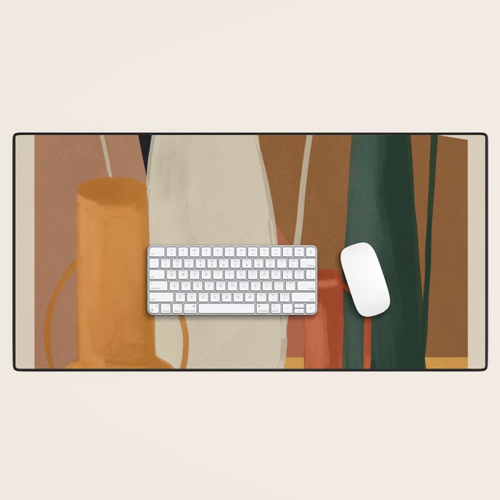 Abstract Art Vases 4 Desk Mat Gallery Image 1
