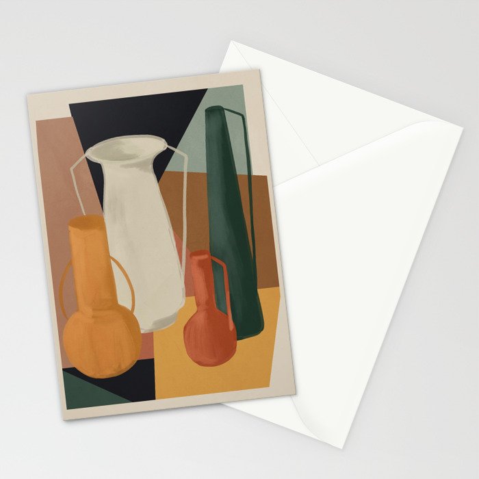Abstract Art Vases 4 Stationery Card Gallery Image 2