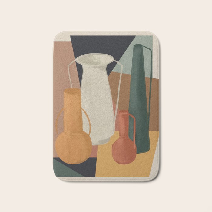 Abstract Art Vases 4 Bath Mat Gallery Image 1