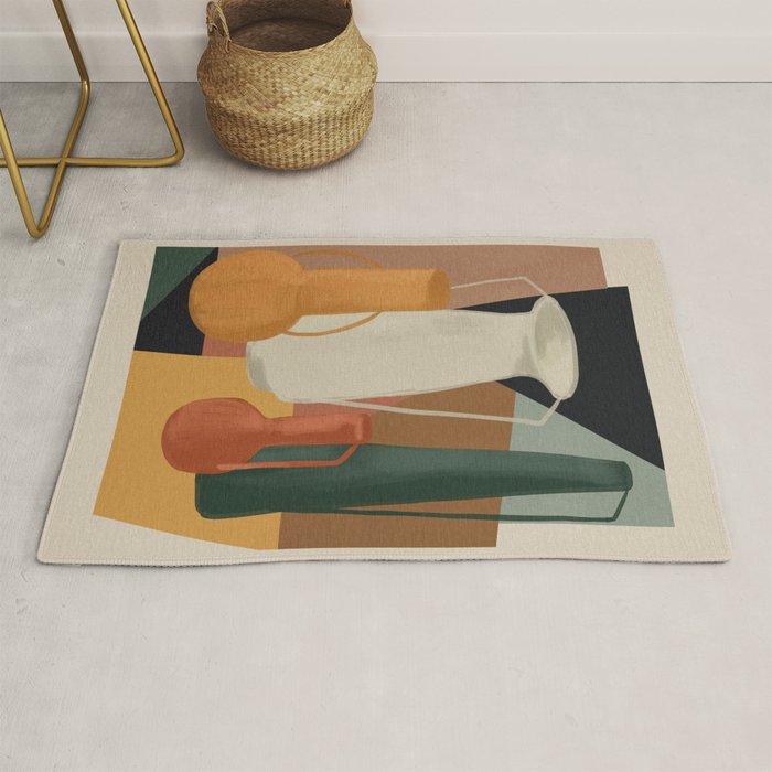 Abstract Art Vases 4 Rug Gallery Image 1