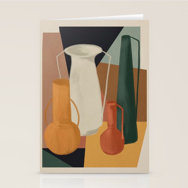Abstract Art Vases 4 Stationery Card Gallery Image 2