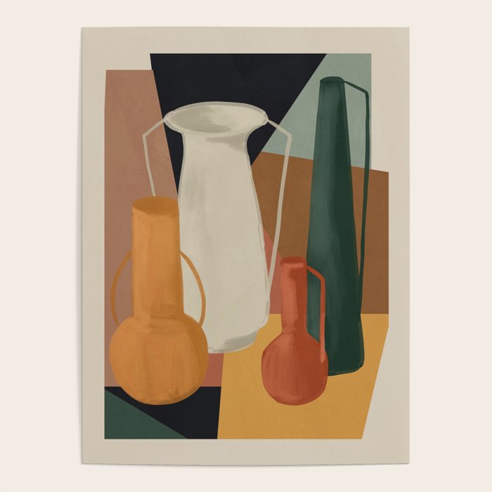 Abstract Art Vases 4 Poster Gallery Image 1