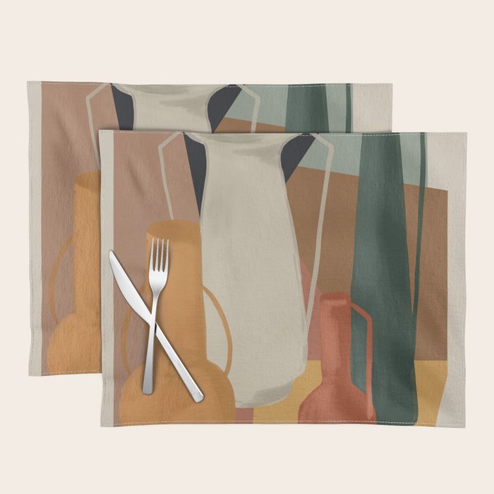 Abstract Art Vases 4 Placemat Gallery Image 1